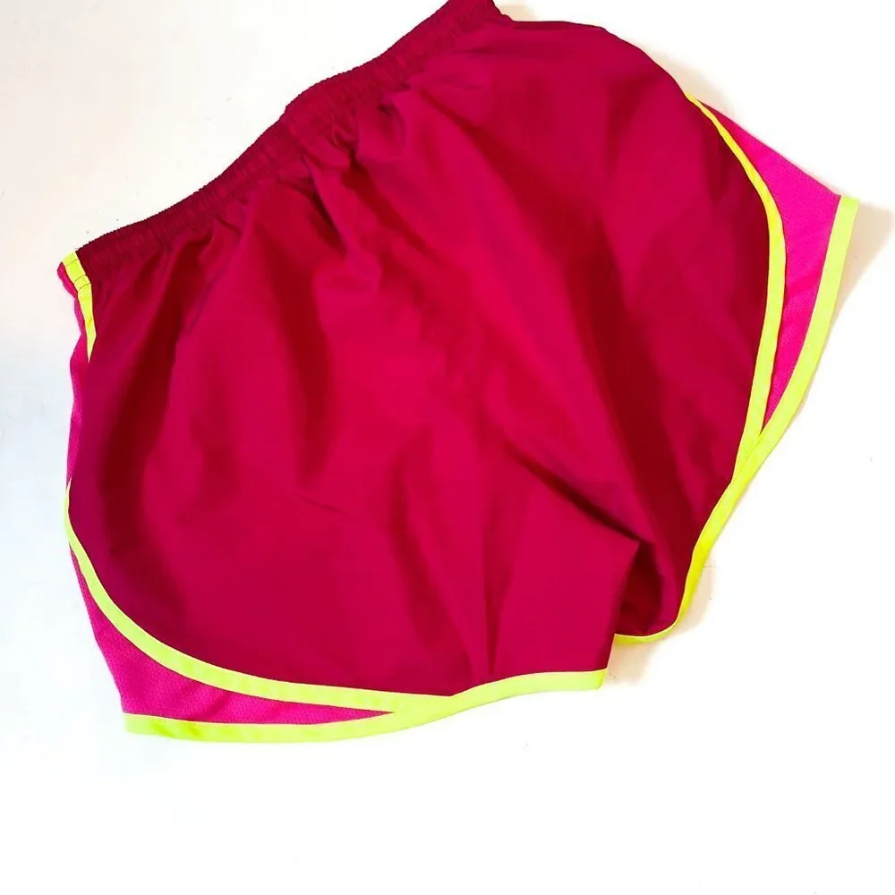 Nike Womens Pink Dri-Fit Tempo Athletic Lightweight Breathable Running Shorts S